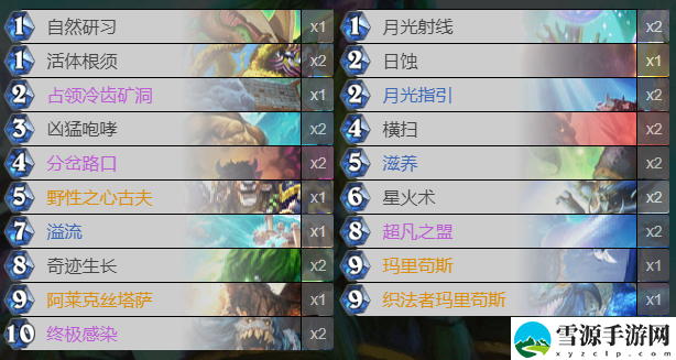炉石传说鲜血魔法乱斗卡组有哪些