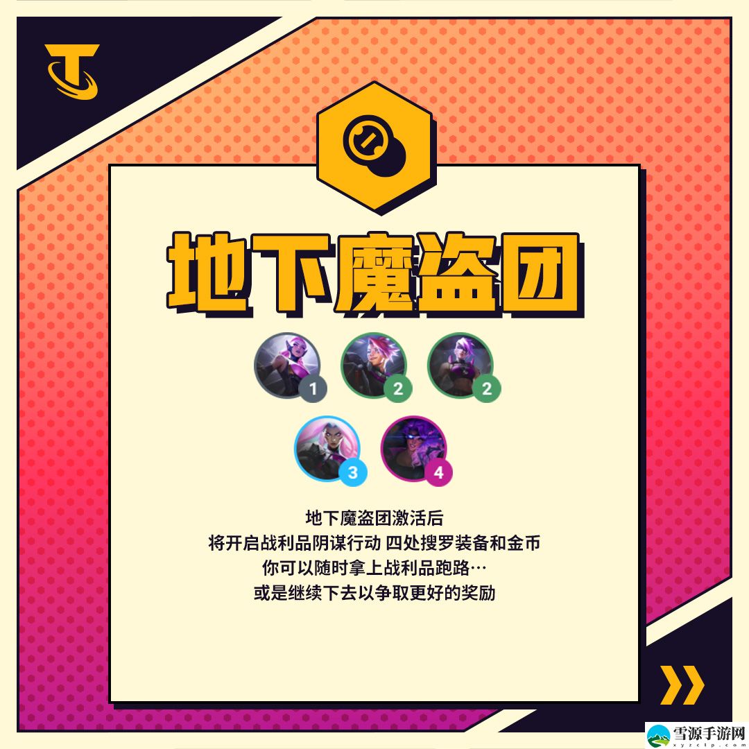 云顶之弈地下魔盗团羁绊效果是什么