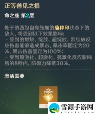 原神草神几级命之座最好