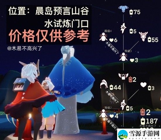 光遇水先知先祖兑换图