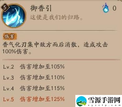 阴阳师寻香行有哪些技能