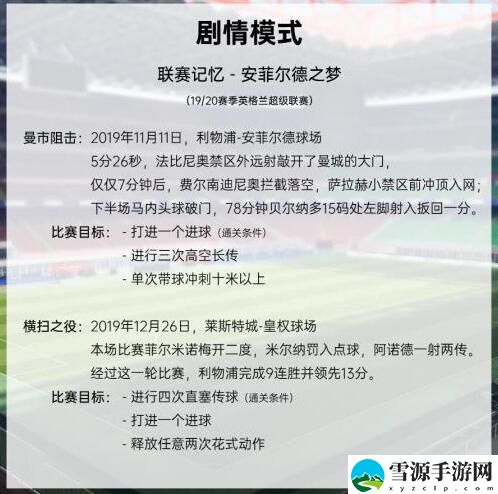 绿茵信仰剧情模式有哪些关卡
