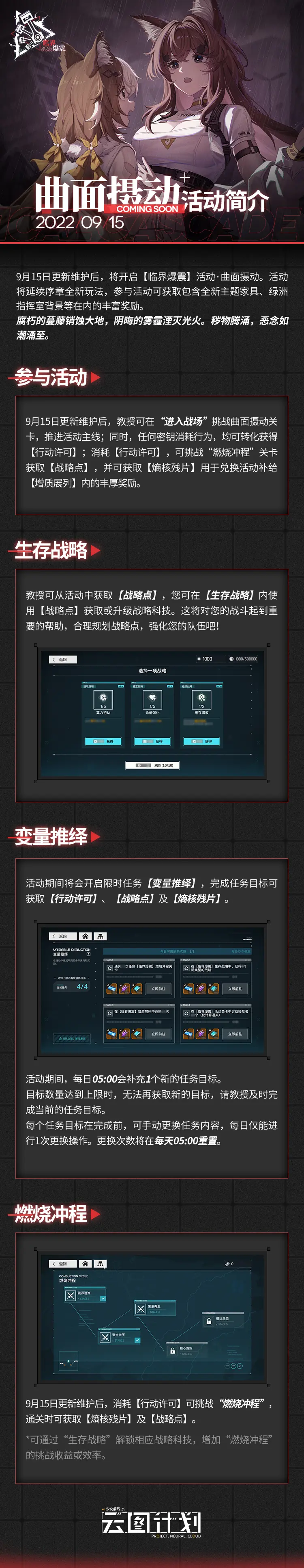 少前云图计划临界爆震关卡怎么玩