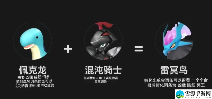幻兽帕鲁混沌骑士合成表