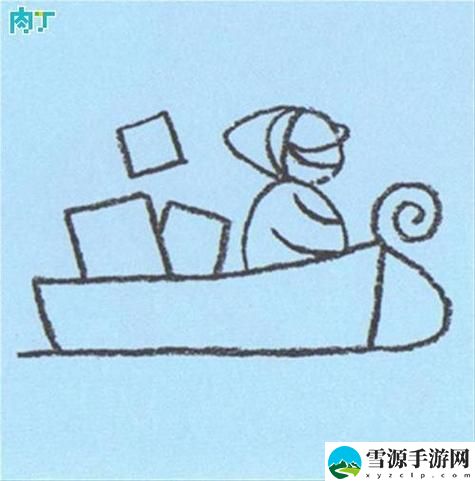 老人坐在船上的简笔画稳居榜首，网友：这幅画把岁月写成了诗