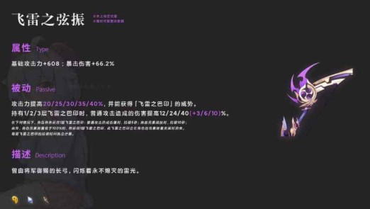 原神飞雷之弦振属性是什么 原神飞雷之弦振武器强度介绍