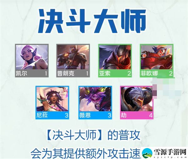 云顶之弈s8决斗大师羁绊是什么效果 云顶之弈s8决斗大师羁绊效果介绍