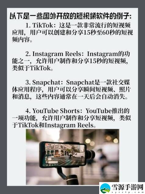 国外最开放的短视频软件最新动态，用户热议：灵活创作与数据隐私的平衡
