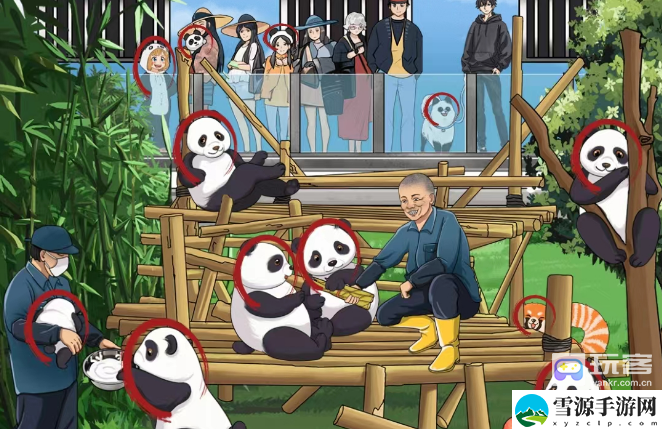 就挺秃然的熊猫基地找出12只熊猫攻略 攻略教你准备