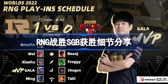 RNG战胜SGB顺利小组赛出线 RNG战胜SGB获胜详情介绍