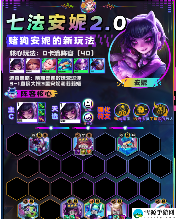 金铲铲之战七法安妮怎么玩